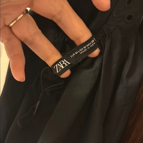 Zara Black Spaghetti Strap Sundress Maxi - Picture 3 of 3